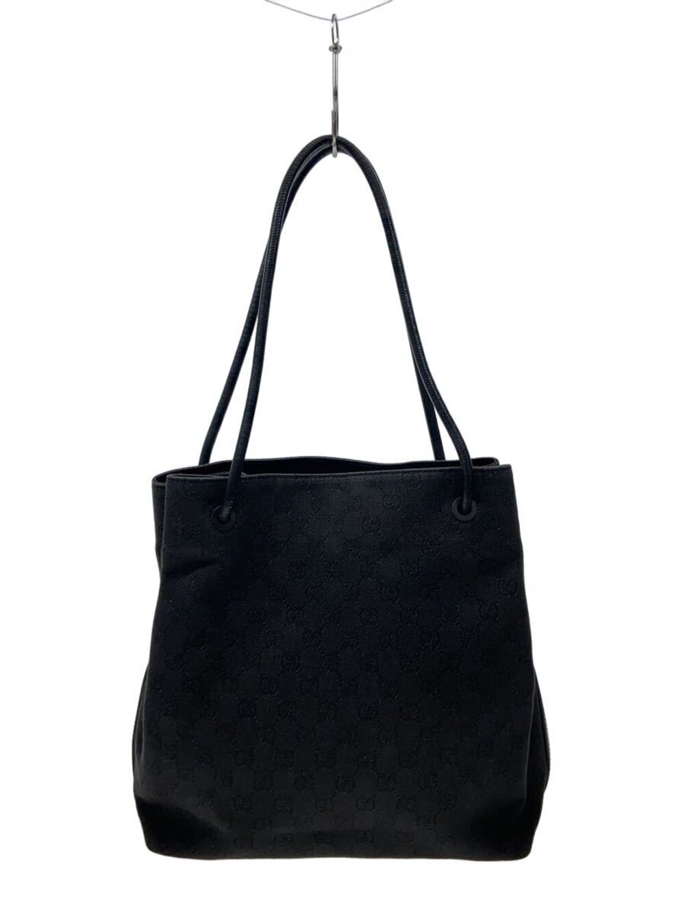 Gucci Vintage GG Canvas Tote Bag Black